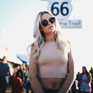 Nude/Blush Crop Tank Sam and Her